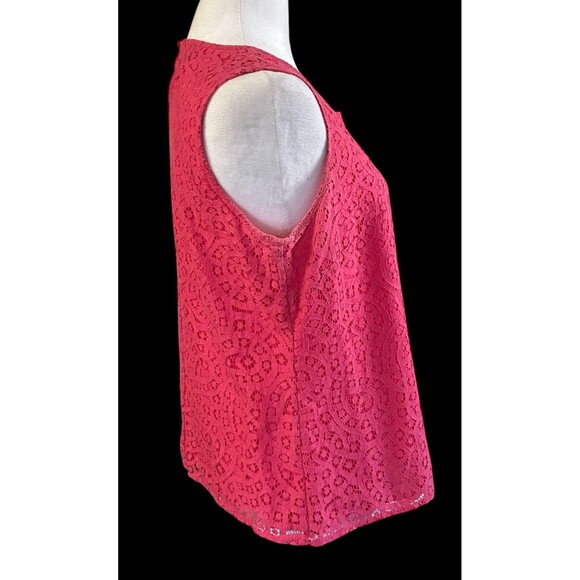Talbots Sleeveless Tank Lace Overlay Sz‎ 10p - Picture 2 of 5